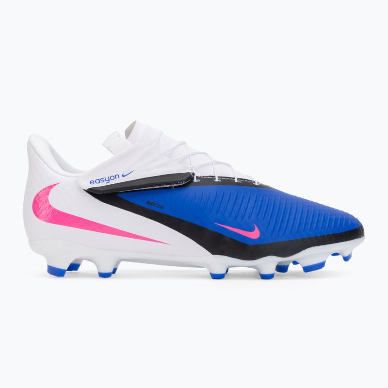 Încălțăminte de fotbal pentru bărbați Nike Phantom 6 Low Academy EasyOn FG/MG racer blue/white/pink blast 2