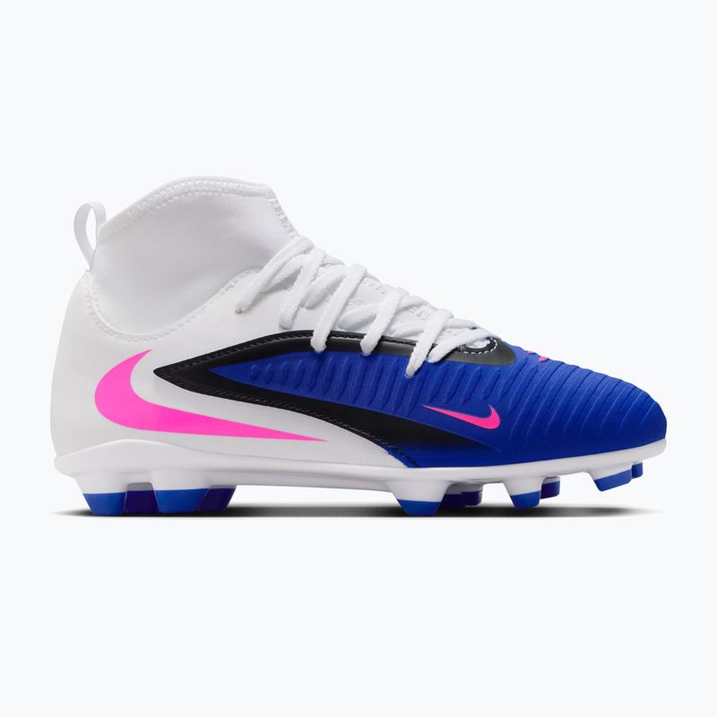 Încălțăminte de fotbal pentru copii Nike Phantom 6 High Club FG/MG racer blue/white/pink blast 8