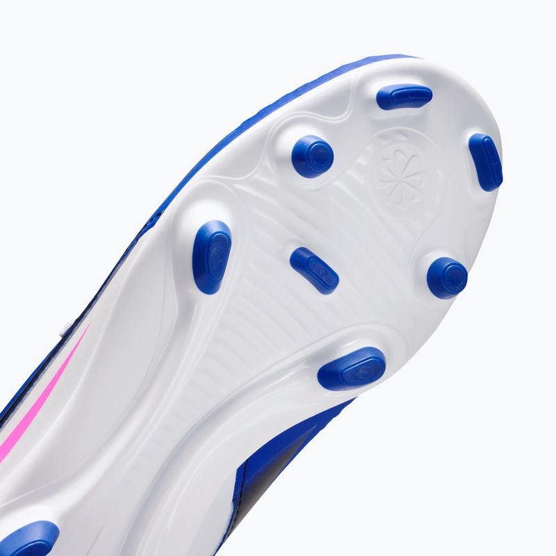 Încălțăminte de fotbal pentru copii Nike Phantom 6 High Club FG/MG racer blue/white/pink blast 15