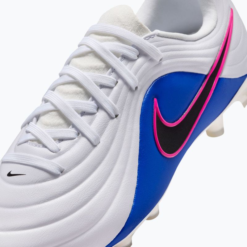 Încălțăminte de fotbal pentru copii Nike Tiempo Maestro Academy Jr FG/MG white/racer blue/pink blast/black 8
