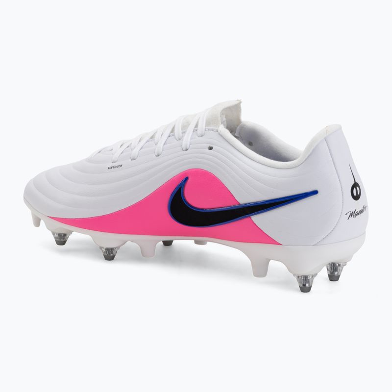 Încălțăminte de fotbal pentru bărbați Nike Tiempo Maestro Acad SG-Pro AC white/racer blue/pink blast/black 3