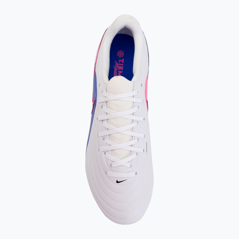 Încălțăminte de fotbal pentru bărbați Nike Tiempo Maestro Acad SG-Pro AC white/racer blue/pink blast/black 5