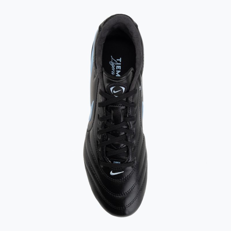 Încălțăminte de fotbal pentru bărbați Nike Tiempo Ligera Pro FG black/ice blue/obsidian 5