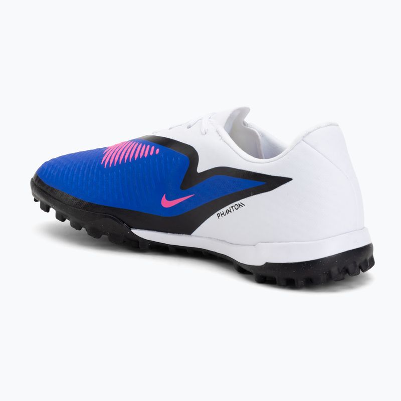 Ghete de fotbal pentru bărbați Nike Phantom 6 Low Academy TF racer blue/white/pink blast 3