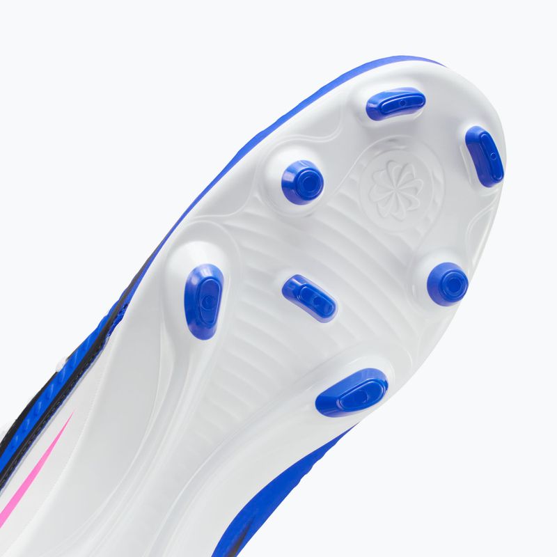 Încălțăminte de fotbal pentru bărbați Nike Phantom 6 High Club FG/MG racer blue/white/pink blast 10