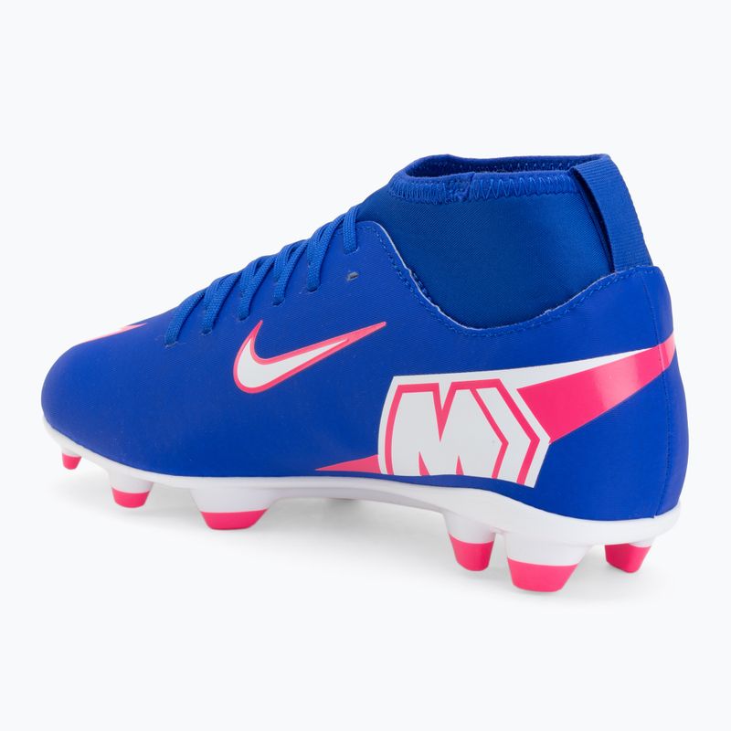 Încălțăminte de fotbal pentru copii Nike Mercurial Superfly 10 Club FG/MG racer blue/white 3
