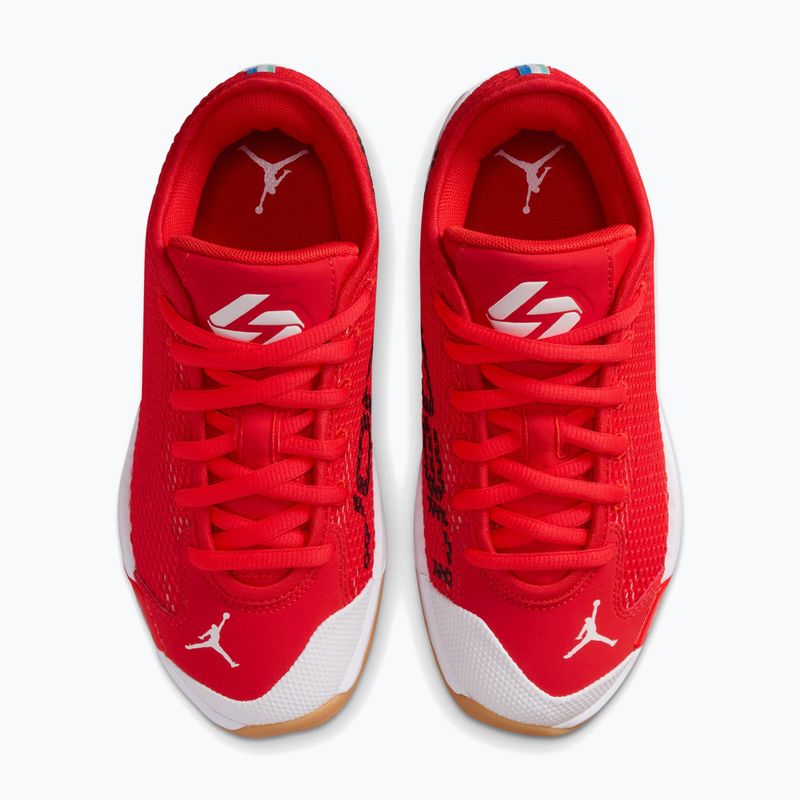 Încălțăminte de baschet pentru copii Nike Jordan Luka 77 GS Jr Chile Red/Gum Light Brown/White 11