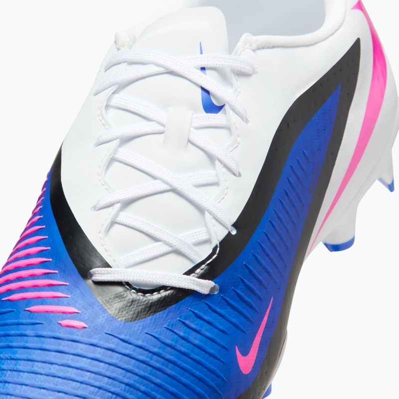 Încălțăminte de fotbal pentru bărbați Nike Phantom 6 Low Academy FG/MG racer blue/white/pink blast 8