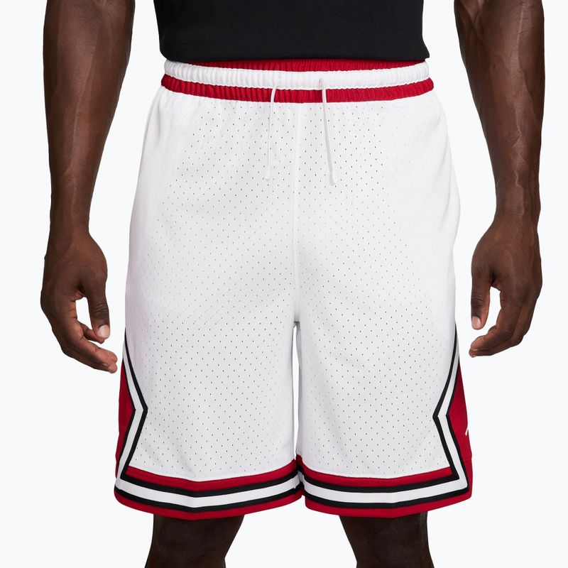 Pantaloni scurți de baschet pentru bărbați Nike Jordan Sport Dri-FIT 9" Diamond white/gym red/white