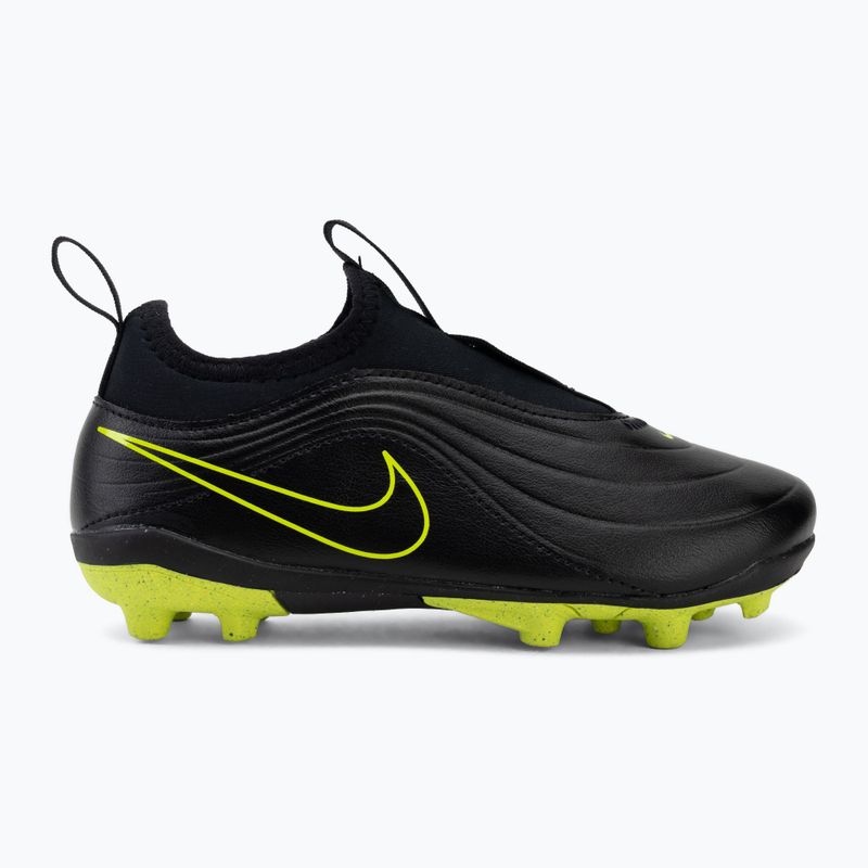 Încălțăminte de fotbal pentru copii Nike Tiempo Maestro Flex Jr FG/MG PS black/volt/black 2