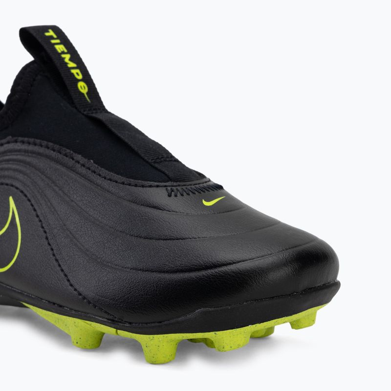 Încălțăminte de fotbal pentru copii Nike Tiempo Maestro Flex Jr FG/MG PS black/volt/black 7