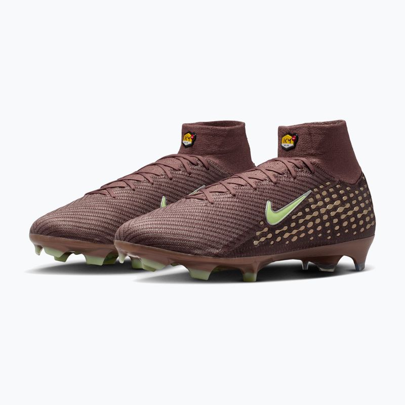 Încălțăminte de fotbal pentru bărbați Nike Mercurial Superfly 10 Elite Kylian Mbappé FG plum eclipse/metallic silver 3