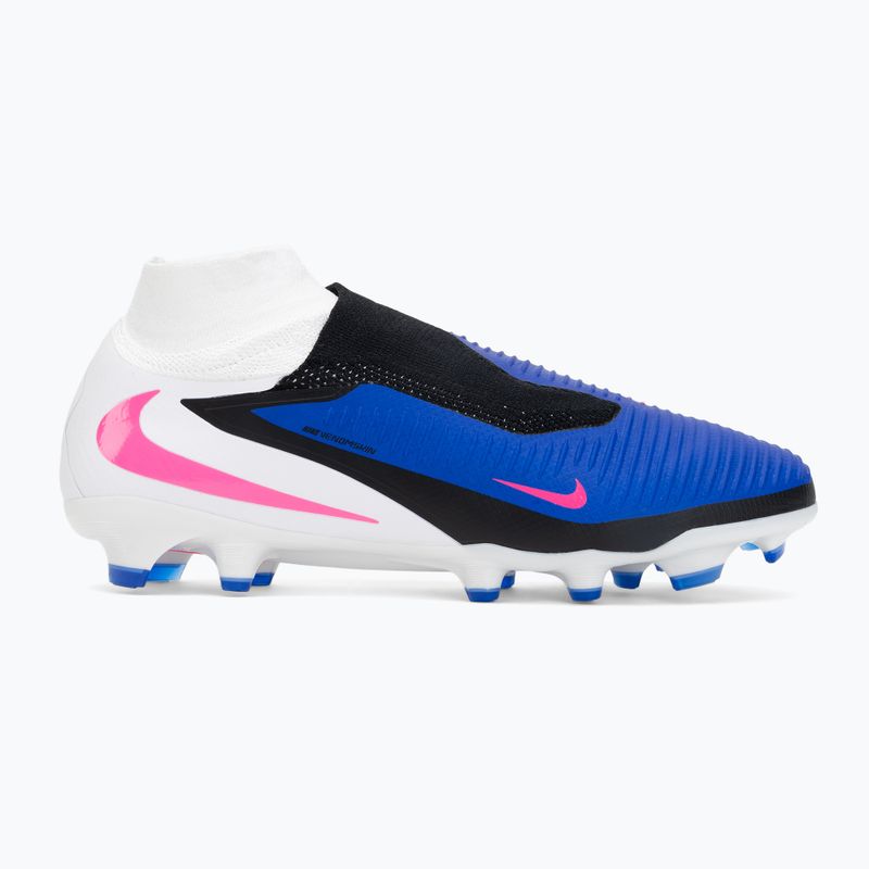 Ghete de fotbal pentru bărbați Nike Phantom 6 High Pro FG racer blue/white/pink blast 2