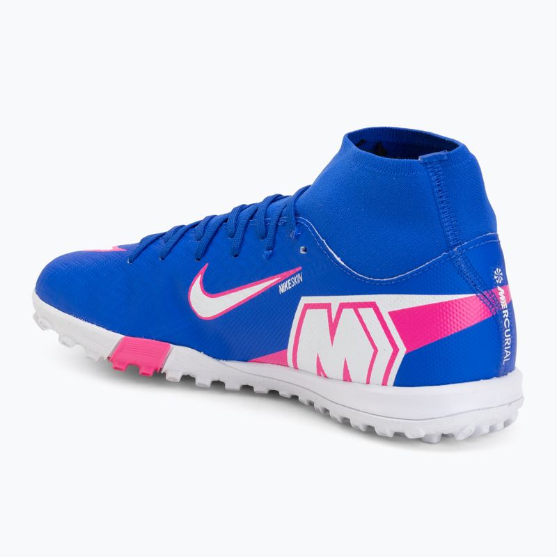Încălțăminte de fotbal pentru bărbați Nike Mercurial Superfly 10 Academy TF racer blue/white 3