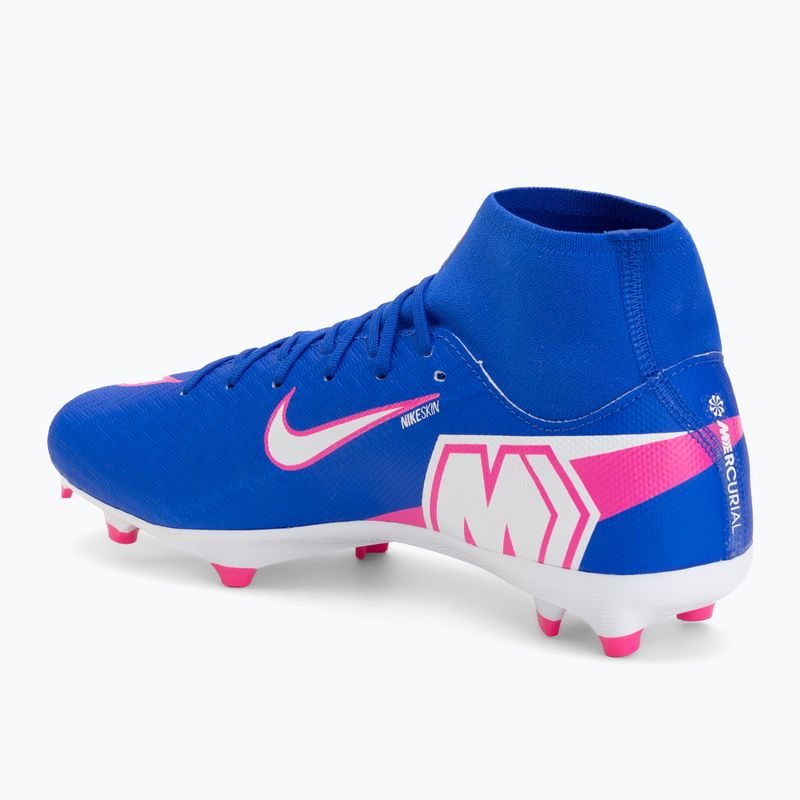 Încălțăminte de fotbal pentru bărbați Nike Mercurial Superfly 10 Academy FG/MG racer blue/white 3