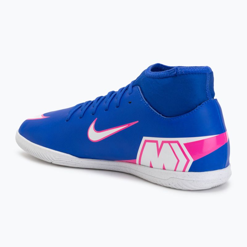 Încălțăminte de fotbal pentru bărbați Nike Mercurial Superfly 10 Club IC racer blue/white 3