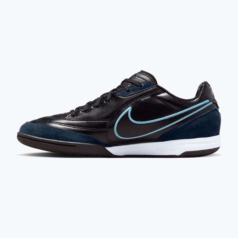 Încălțăminte de fotbal pentru bărbați Nike Streetgato black/ice blue/obsidian 2