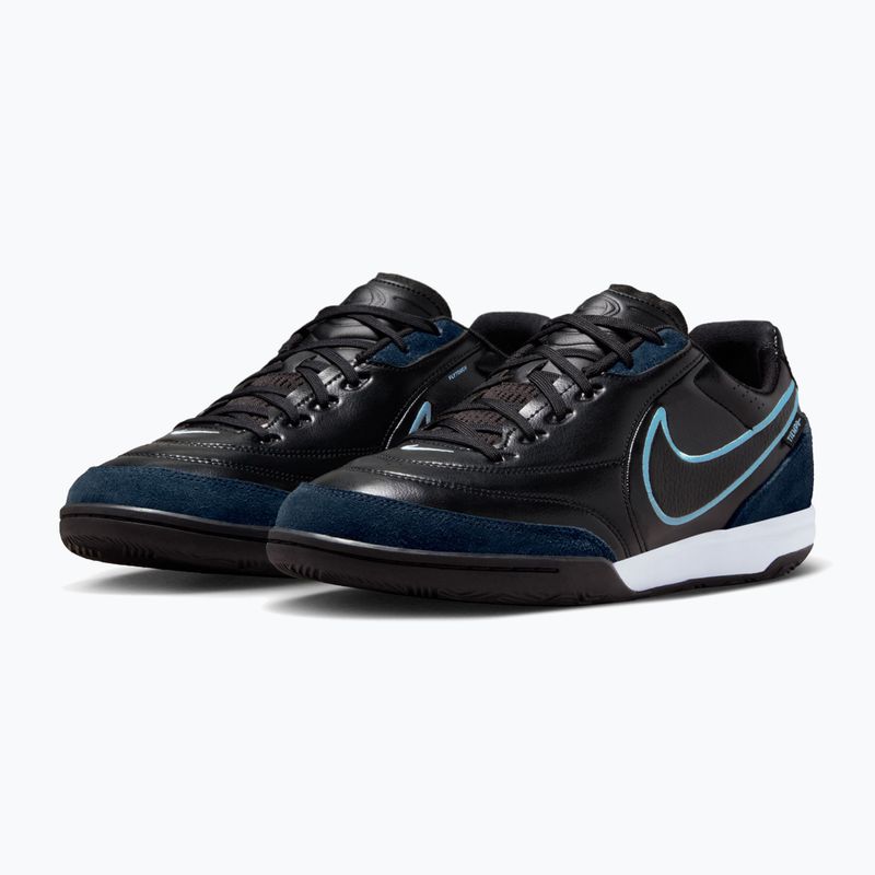 Încălțăminte de fotbal pentru bărbați Nike Streetgato black/ice blue/obsidian 3