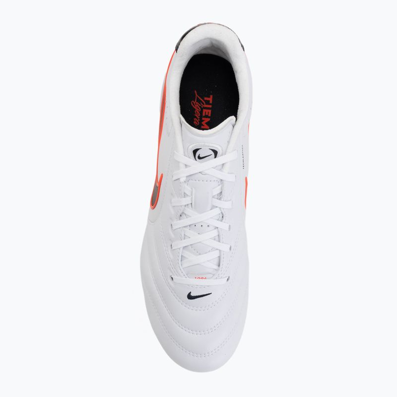 Încălțăminte de fotbal pentru bărbați Nike Tiempo Ligera Pro FG white/bright crimson/black 5
