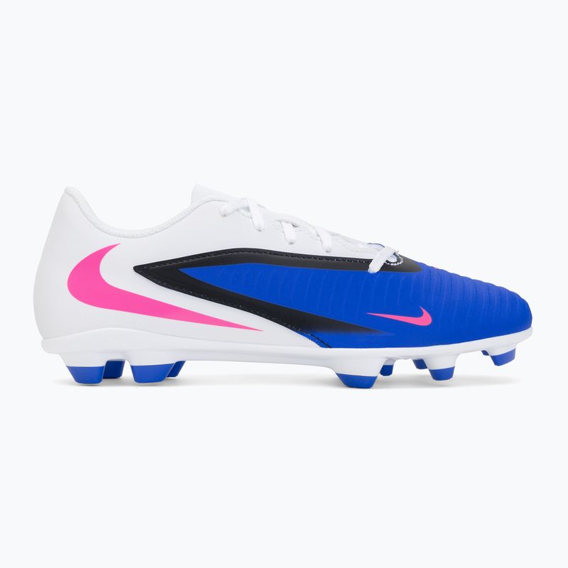Încălțăminte de fotbal pentru bărbați Nike Phantom 6 Low Club FG/MG racer blue/white/pink blast 2