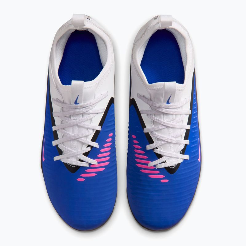 Ghete de fotbal pentru copii Nike Phantom 6 Low Academy FG/MG Jr racer blue/white/pink blast 8