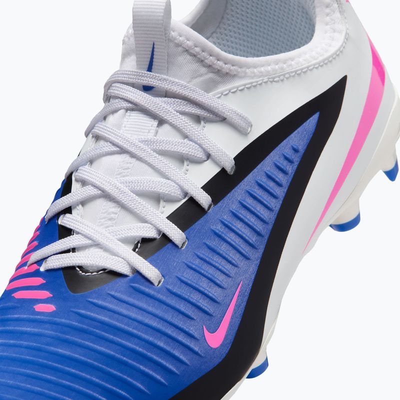 Ghete de fotbal pentru copii Nike Phantom 6 Low Academy FG/MG Jr racer blue/white/pink blast 9