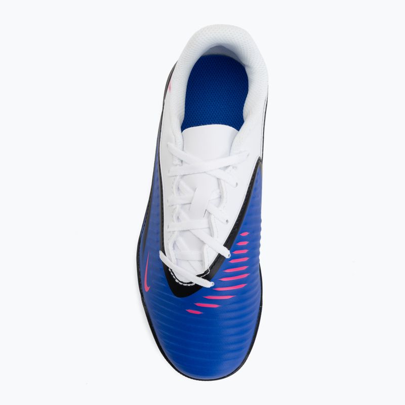 Încălțăminte de fotbal pentru copii Nike Jr. Phantom 6 Low Club TF racer blue/white/pink blast 5