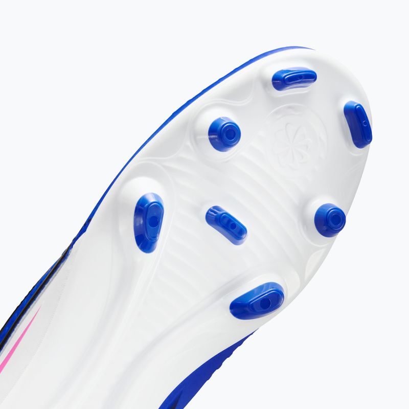 Încălțăminte de fotbal pentru bărbați Nike Phantom 6 Low Club FG/MG racer blue/white/pink blast 9