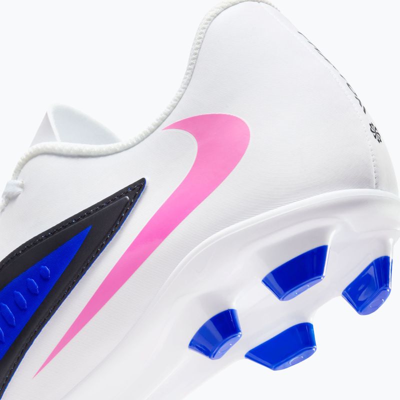 Încălțăminte de fotbal pentru bărbați Nike Phantom 6 Low Club FG/MG racer blue/white/pink blast 10