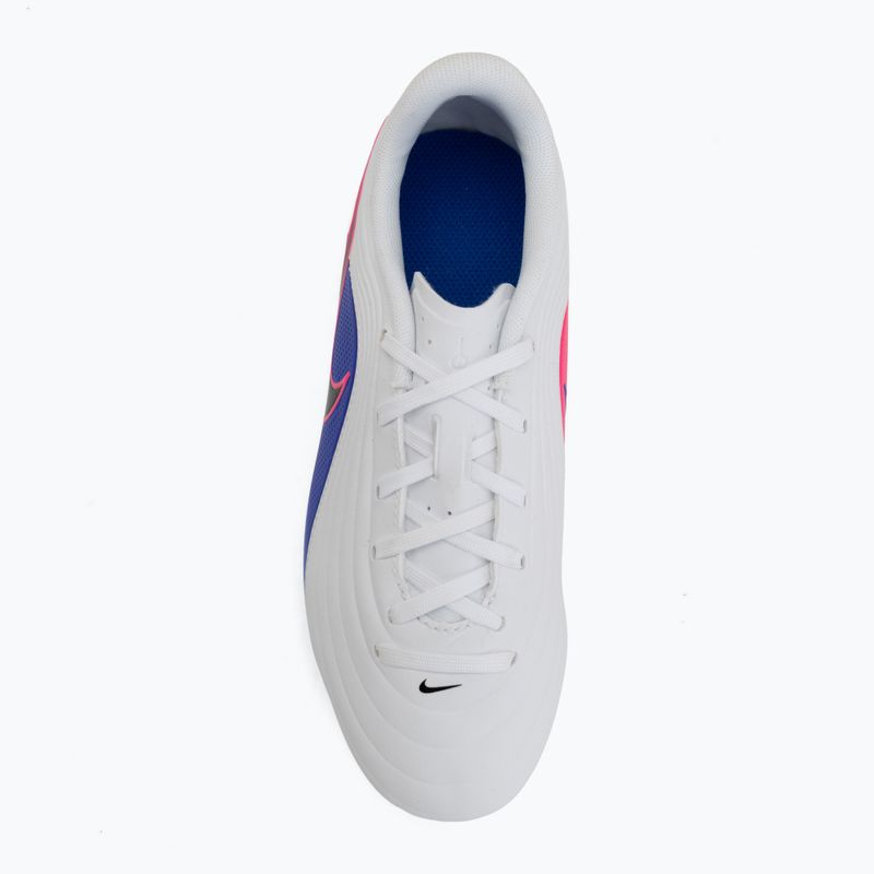 Încălțăminte de fotbal pentru copii Nike Tiempo Maestro Club Jr FG/MG white/racer blue/pink blast/black 5