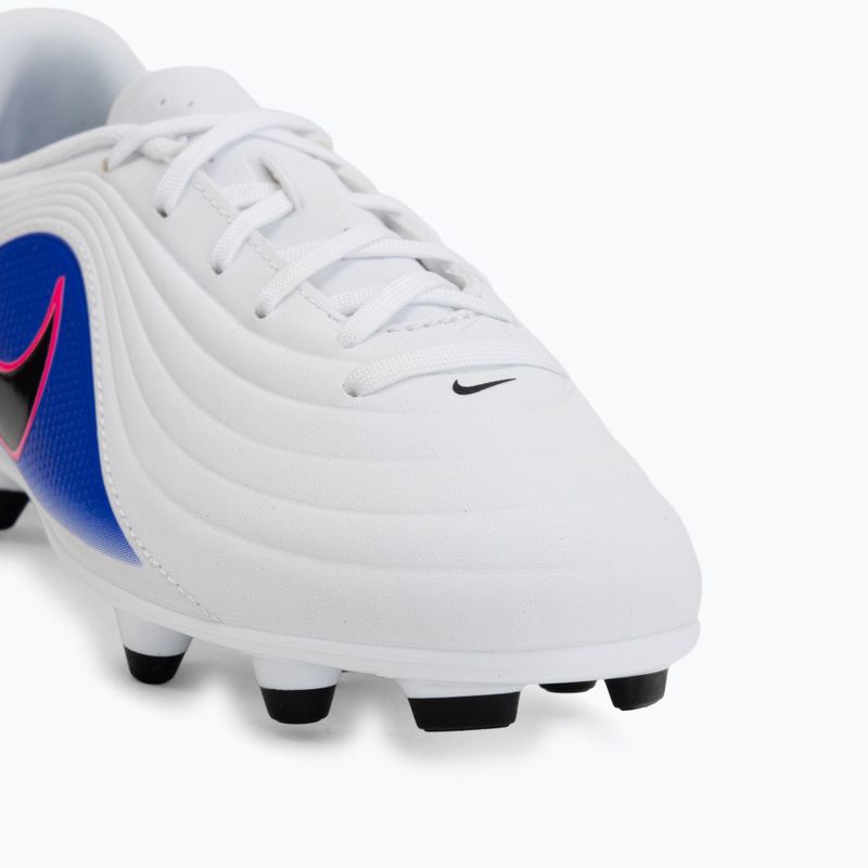 Încălțăminte de fotbal pentru copii Nike Tiempo Maestro Club Jr FG/MG white/racer blue/pink blast/black 7