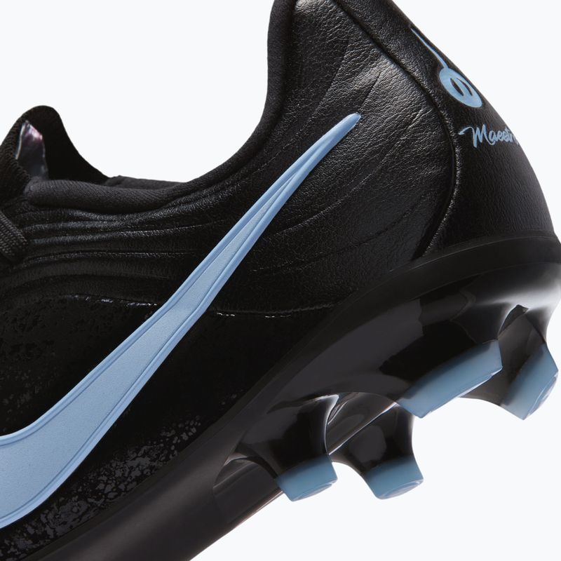 Încălțăminte de fotbal pentru copii Nike Tiempo Maestro Academy Jr FG/MG black/ice blue 10
