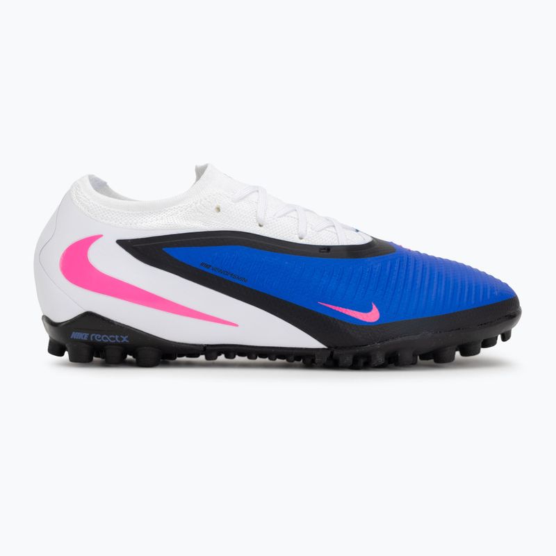 Încălțăminte de fotbal pentru bărbați Nike Phantom 6 Low Pro TF racer blue/white/pink blast 2