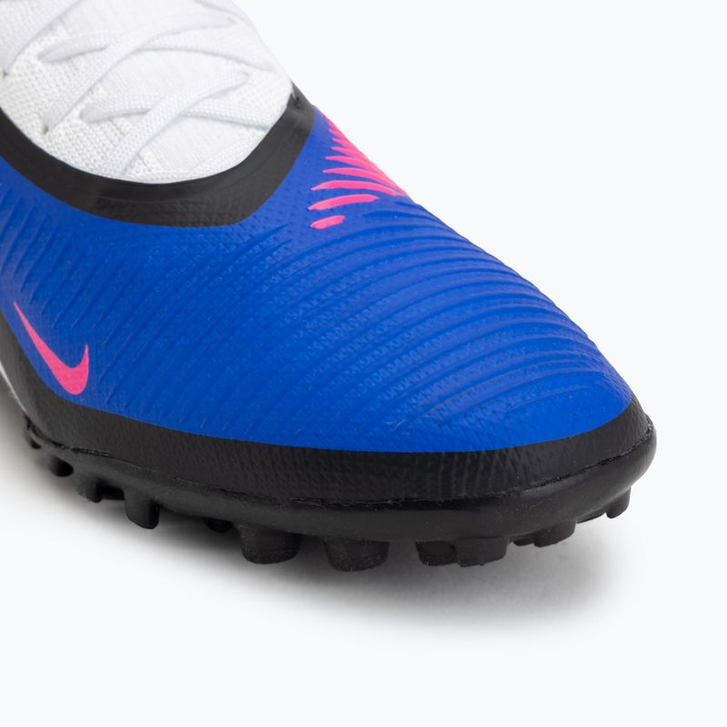 Încălțăminte de fotbal pentru bărbați Nike Phantom 6 Low Pro TF racer blue/white/pink blast 7