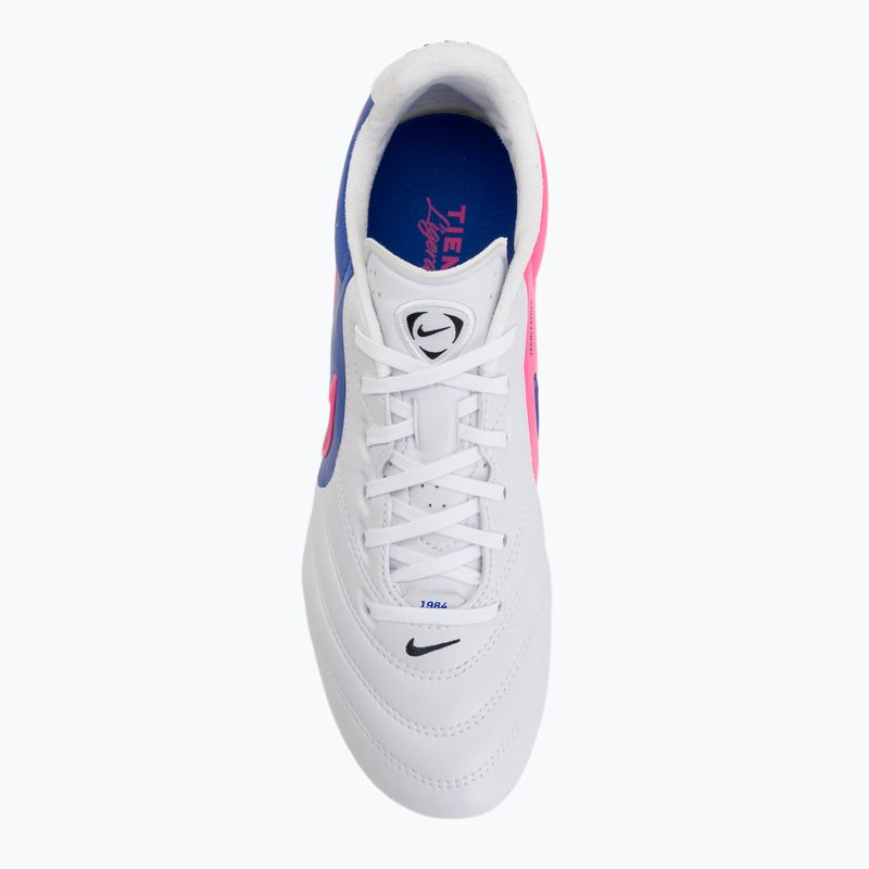 Încălțăminte de fotbal pentru bărbați Nike Tiempo Ligera Pro FG white/racer blue/pink blast/black 5