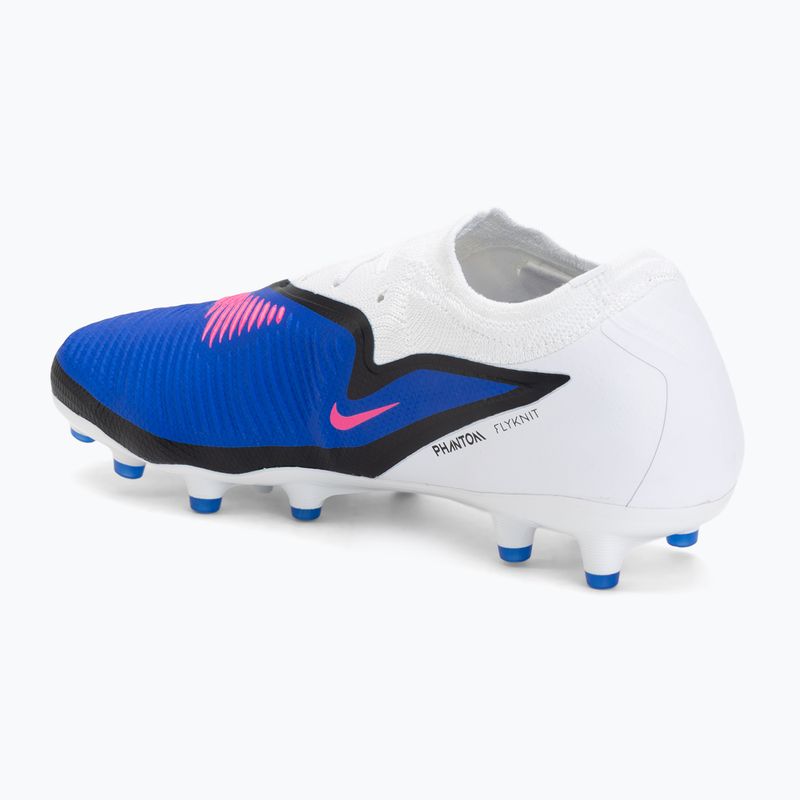 Încălțăminte de fotbal pentru bărbați Nike Phantom 6 Low Pro AG racer blue/white/pink blast 3