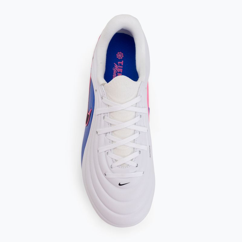 Încălțăminte de fotbal pentru copii Nike Tiempo Maestro Academy Jr FG/MG white/racer blue/pink blast/black 5