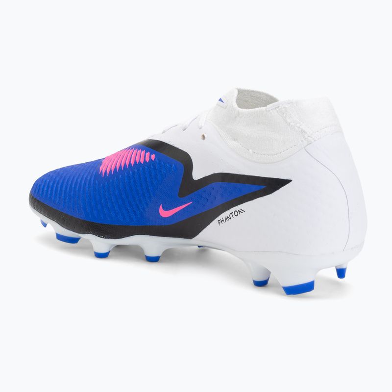 Încălțăminte de fotbal pentru bărbați Nike Phantom 6 High Academy FG/MG racer blue/white/pink blast 3