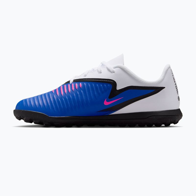 Încălțăminte de fotbal pentru copii Nike Jr. Phantom 6 Low Club TF racer blue/white/pink blast 2