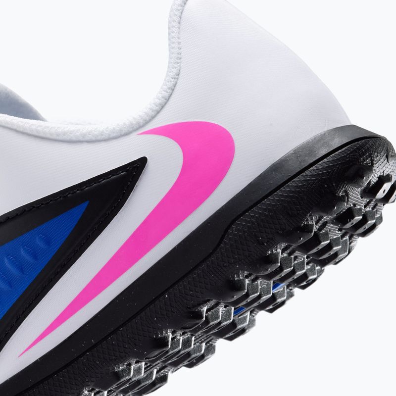 Încălțăminte de fotbal pentru copii Nike Jr. Phantom 6 Low Club TF racer blue/white/pink blast 8