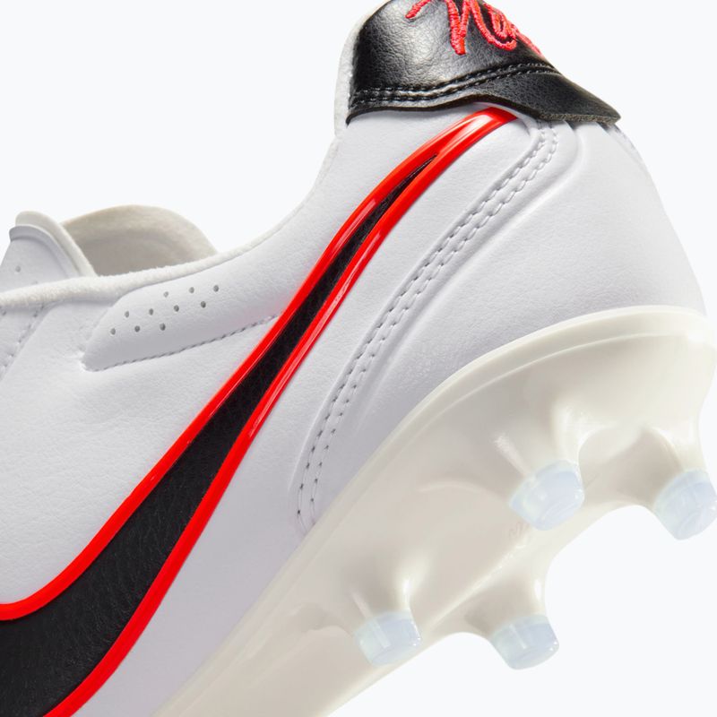 Încălțăminte de fotbal pentru bărbați Nike Tiempo Ligera Pro FG white/bright crimson/black 9