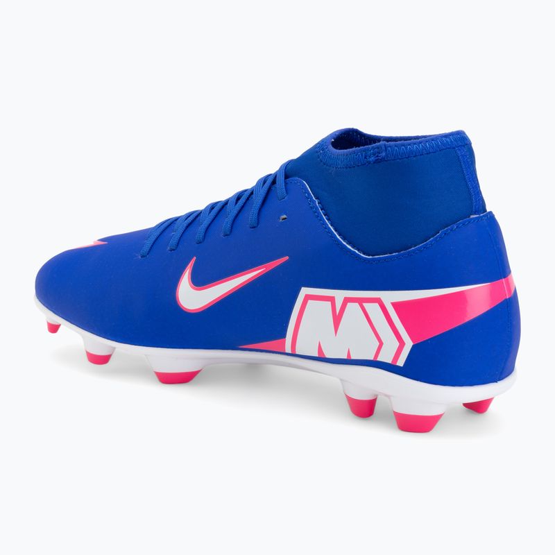 Încălțăminte de fotbal pentru bărbați Nike Mercurial Superfly 10 Club FG/MG racer blue/white 3