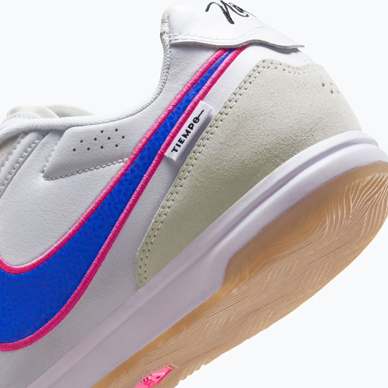 Încălțăminte de fotbal pentru bărbați Nike Streetgato white/pink blast/racer blue 8