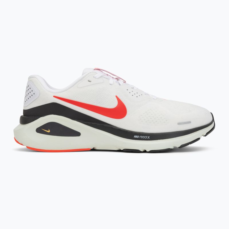 Încălțăminte de alergare pentru bărbați Nike Structure 26 white/medium ash/bright crimson 2