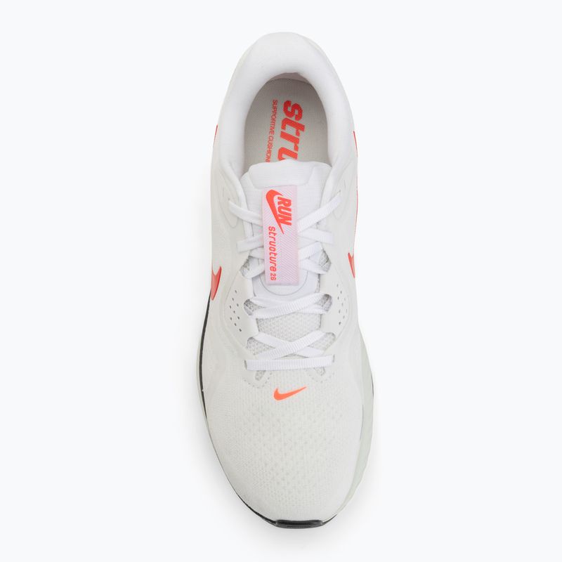 Încălțăminte de alergare pentru bărbați Nike Structure 26 white/medium ash/bright crimson 5