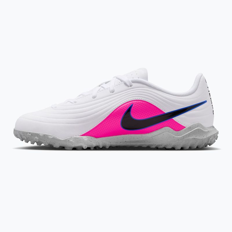 Încălțăminte de fotbal pentru copii Nike Tiempo Maestro Club Jr TF white/racer blue/pink blast/black 9