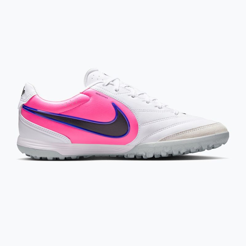 Încălțăminte de fotbal pentru bărbați Nike Tiempo Ligera Pro TF white/racer blue/pink blast/black 8