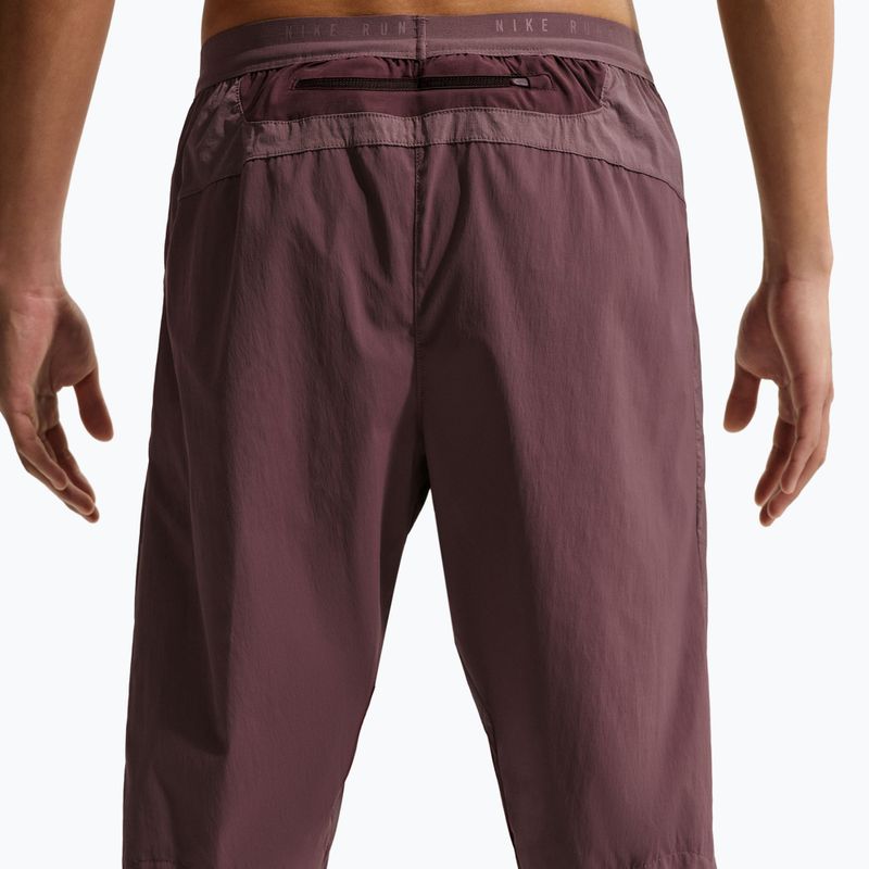 Pantaloni de alergare pentru bărbați Nike Stride Repel Woven dark wine/tattoo/burgundy crush 6