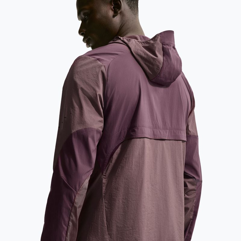 Geacă de alergare pentru bărbați Nike Stride Dri-Fit dark wine/tattoo/burgundy crush 5