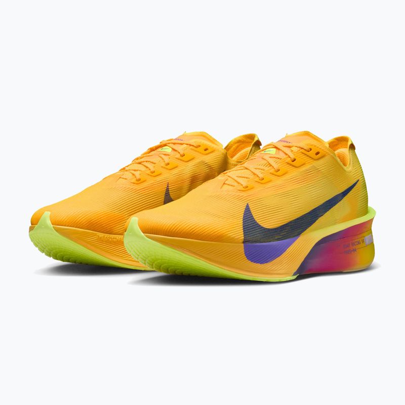 Încălțăminte de alergare pentru bărbați Nike Vaporfly 4 citron pulse/laser orange/indigo burst 3